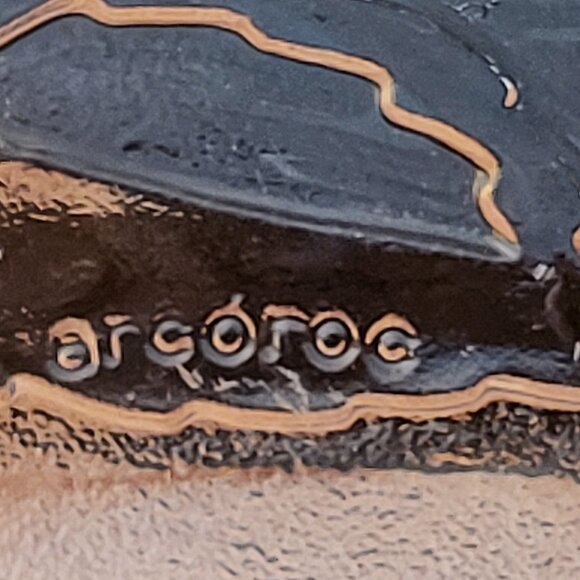 Vintage Arcoroc France Rosaline Pink Swirl Glass Salad Bowl 9" MCM Serving Bowl - Picture 8 of 10